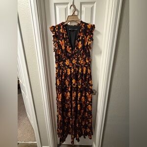 English Factory Floral Maxi Dress